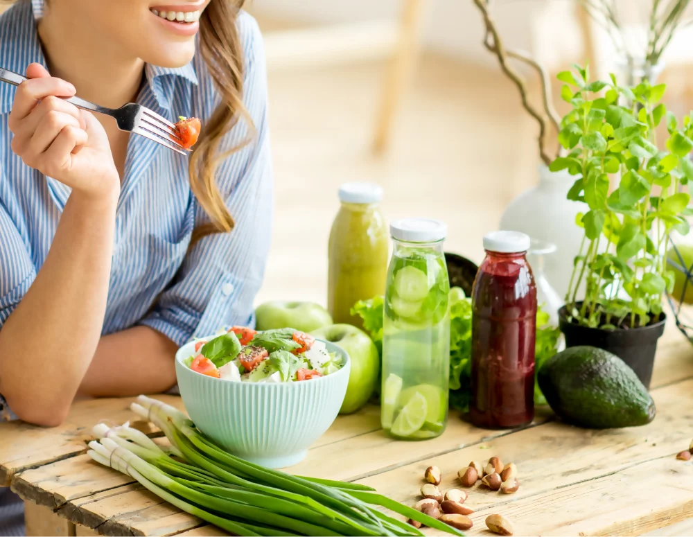 Woman achieving her wellness goals after a consultation with a nutritionist